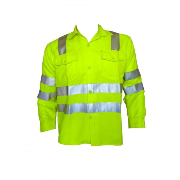 CAMISA DRILL CON CINTA REFLECTIVA DE 2" - Imagen 3