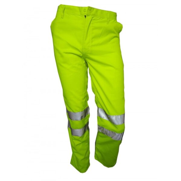 PANTALÓN DRILL CON CINTA REFLECTIVA DE 2″